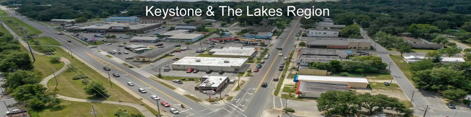 Arial shot of Little Lake Santa Fe for Trevor Waters Realty in Melrose, FL